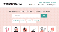 Desktop Screenshot of folkhogskola.nu