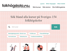 Tablet Screenshot of folkhogskola.nu